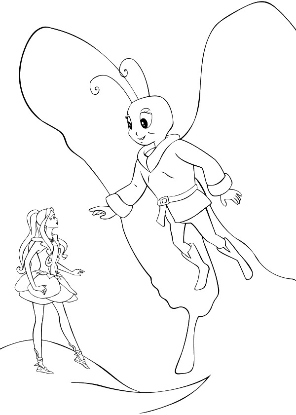 Kidsnfun.com  21 coloring pages of Barbie FairyTopia